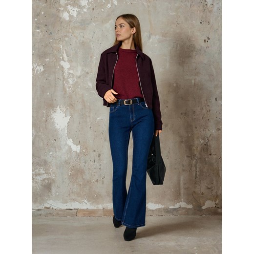 Sinsay - Sweter basic - bordowy Sinsay XS Sinsay