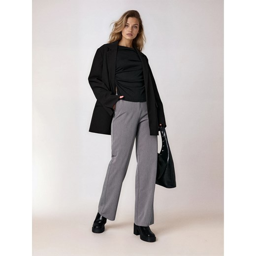 Sinsay - Prążkowana bluzka - czarny Sinsay M Sinsay