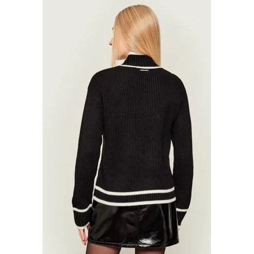 Karl Lagerfeld Półgolf Soutache Autograph | Loose fit | z dodatkiem wełny Karl Lagerfeld L Gomez Fashion Store