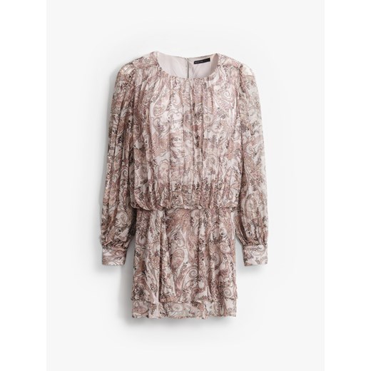 Mohito - Sukienka mini z wiskozy - brązowy ze sklepu Mohito w kategorii Sukienki - zdjęcie 186704275