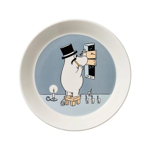 Moomin Talerzyk deserowy &quot;Moominpappa&quot; w kolorze niebieskoszarym - Ø 19 cm ze sklepu Limango Polska w kategorii Naczynia - zdjęcie 186705028