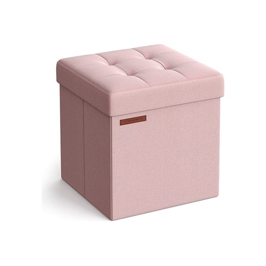 Songmics Hocker w kolorze jasnoróżowym ze schowkiem - 38 x 38 x 38 cm - id: 17579393 - marki Songmics - 186705077 Songmics Hocker w kolorze jasnoróżowym ze schowkiem - 38 x 38 x 38 cm ze sklepu Limango Polska w kategorii Pufy i siedziska - zdjęcie 186705077