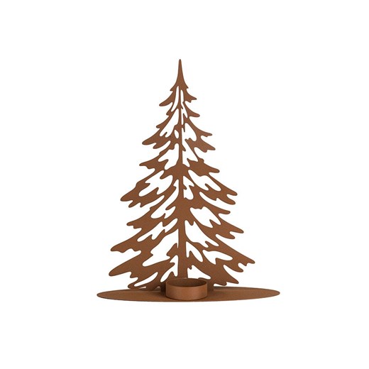 Hollybell Świecznik w kolorze rdzawobrązowym - 23,5 x 30 x 8 cm ze sklepu Limango Polska w kategorii Świeczniki - zdjęcie 186705205
