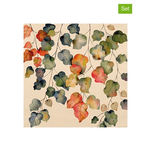 ppd Serwetki (40 szt.) &quot;Bright Fall&quot; w kolorze pomarańczowo-zielonym ze sklepu Limango Polska w kategorii Akcesoria kuchenne - zdjęcie 186705447