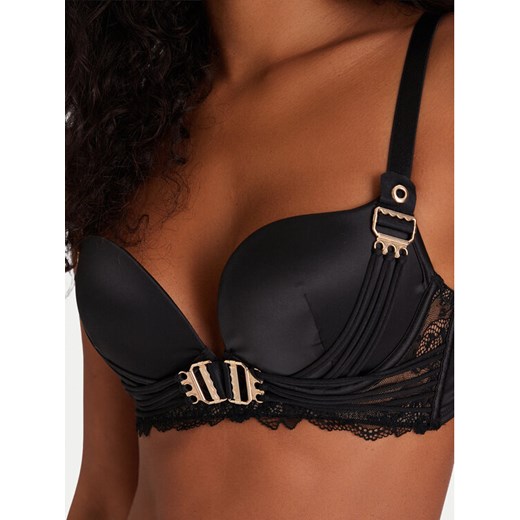 Hunkemöller Biustonosz z fiszbiną Avela 302375 Czarny ze sklepu MODIVO w kategorii Biustonosze - zdjęcie 186705485