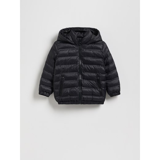Reserved - Ocieplana pikowana kurtka - czarny ze sklepu Reserved w kategorii Kurtki chłopięce - zdjęcie 186705929