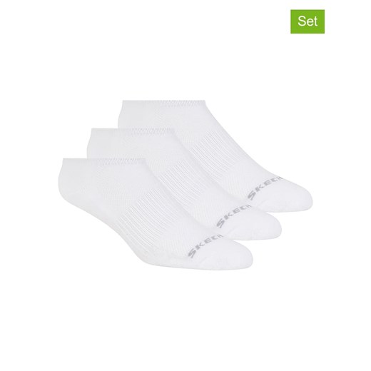 Skechers Skarpety (3 pary) w kolorze białym ze sklepu Limango Polska w kategorii Skarpetki męskie - zdjęcie 186706055