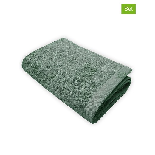 Framsohn Ręczniki (4 szt.) &quot;Botanic Deluxe&quot; w kolorze khaki do rąk ze sklepu Limango Polska w kategorii Ręczniki - zdjęcie 186706155