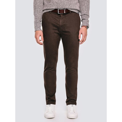 Spodnie męskie chinosy brązowe Erhatin 803 ze sklepu Big Star w kategorii Spodnie męskie - zdjęcie 186706846