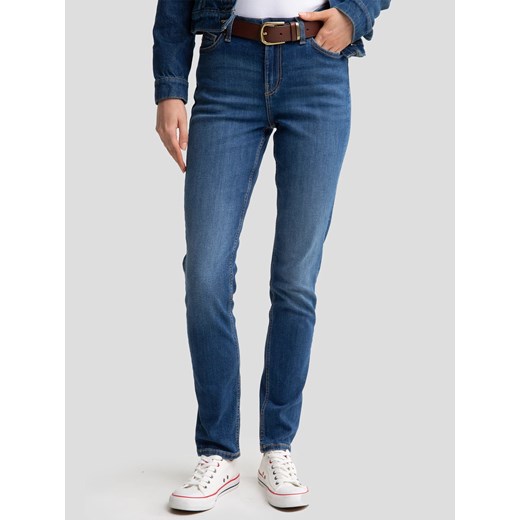 Jeansy damskie z wysokim stanem niebieskie Katrina High Waist 470 ze sklepu Big Star w kategorii Jeansy damskie - zdjęcie 186707476