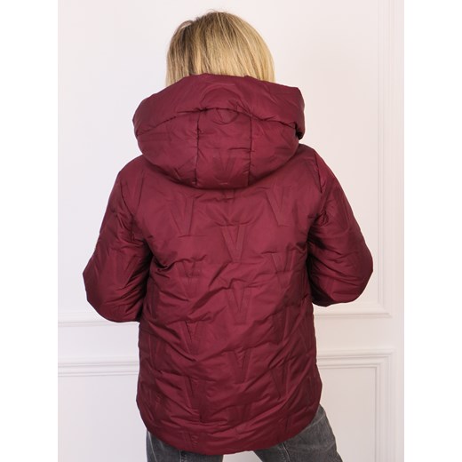 KURTKA ASYMETRYCZNA Z PRZEDŁUŻONYMI ŚCIĄGACZAMI PRZY RĘKAWACH- BORDOWA Olika XXL olika.com.pl