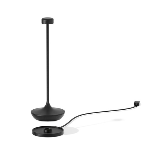Lampa akumulatorowa stołowa bezprzewodowa DECA w kolorze czarnym matowym 6 sztuk/komplet ze sklepu Lysne w kategorii Lampy stołowe - zdjęcie 186708265
