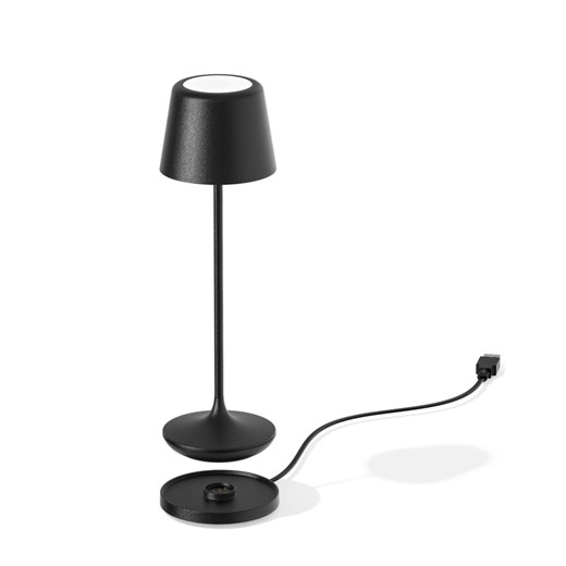 Ledowa lampka akumulatorowa do restauracji LUNA MICRO w czarnym macie 6 sztuk/komplet ze sklepu Lysne w kategorii Lampy stołowe - zdjęcie 186708278