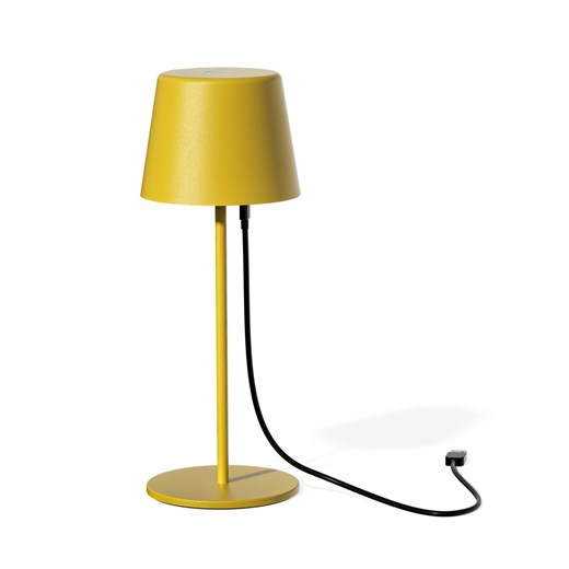 Kompaktowa lampa stołowa led bezprzewodowa PAOLA 300 w kolorze żółtym/musztardowym 6 sztuk/komplet ze sklepu Lysne w kategorii Lampy stołowe - zdjęcie 186708289