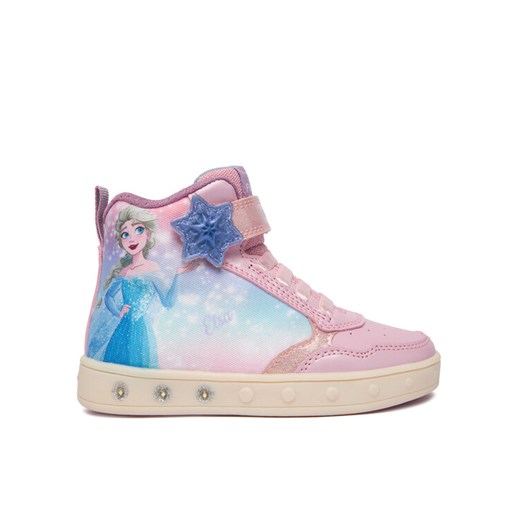 Sneakersy Geox J Skylin J568WF 0ANAJ C8004 M Różowy ze sklepu eobuwie.pl w kategorii Buty sportowe dziecięce - zdjęcie 186708605