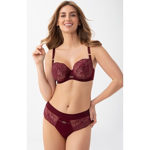 Gorsenia biustonosz miękki soft bordowy Mila K956, Kolor bordowy, Rozmiar 80D, Gorsenia ze sklepu Intymna w kategorii Biustonosze - zdjęcie 186709586
