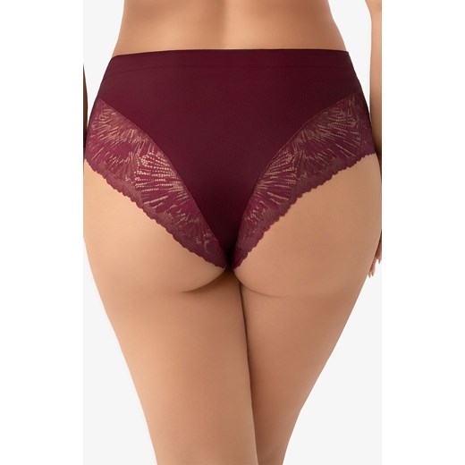 Gorsenia figi damskie z wysokim stanem bordowe Mila K957, Kolor bordowy, Rozmiar 2XL, Gorsenia ze sklepu Intymna w kategorii Majtki damskie - zdjęcie 186709595