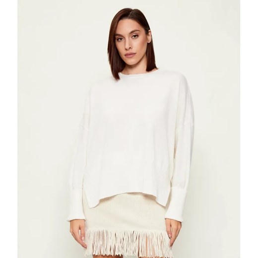 AKEP Wełniany sweter | Loose fit | z dodatkiem kaszmiru ze sklepu Gomez Fashion Store w kategorii Swetry damskie - zdjęcie 186710308