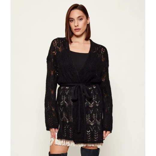 AKEP Wełniany kardigan | Loose fit ze sklepu Gomez Fashion Store w kategorii Swetry damskie - zdjęcie 186710317