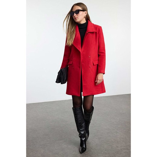 trendyol Płaszcz zimowy w kolorze czerwonym Trendyol 40 okazyjna cena Limango Polska