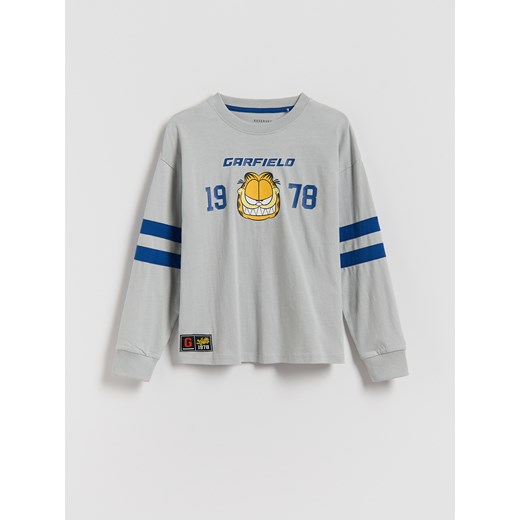 Reserved - Longsleeve GARFIELD - jasnoszary ze sklepu Reserved w kategorii Bluzy chłopięce - zdjęcie 186712159