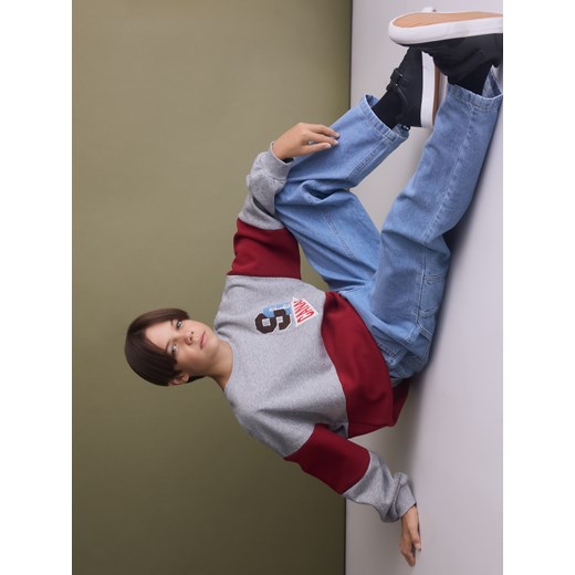 Reserved - Ocieplana bluza z nadrukiem - jasnoszary Reserved 116 (5-6 lat) Reserved