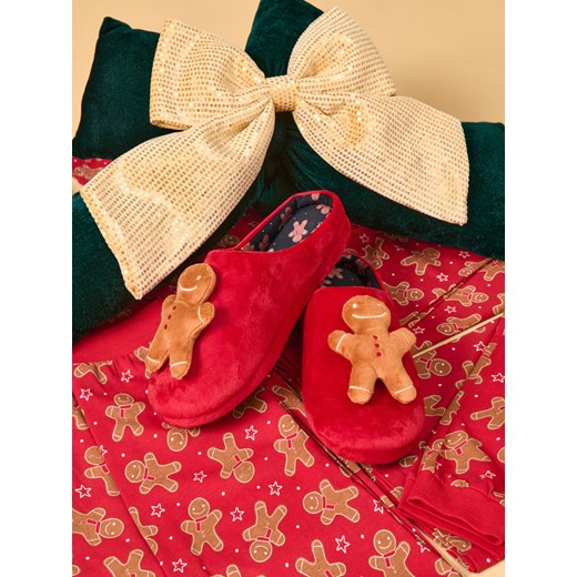 Sinsay - Kapcie z motywem świątecznym - wielobarwny Sinsay 43/44 Sinsay