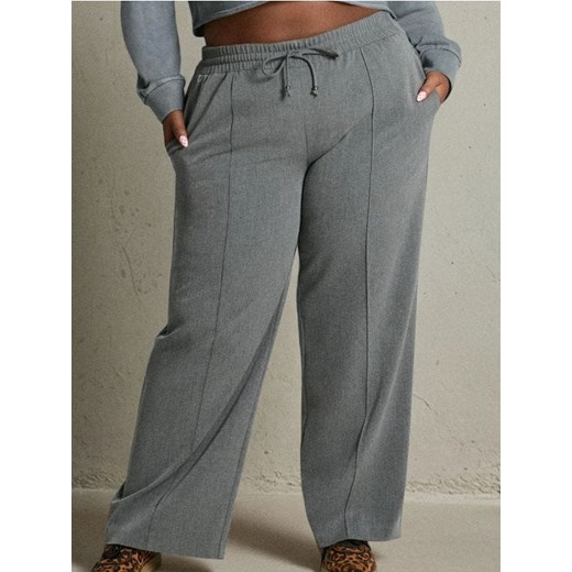 Sinsay - Spodnie wide leg - szary ze sklepu Sinsay w kategorii Spodnie damskie - zdjęcie 186712947