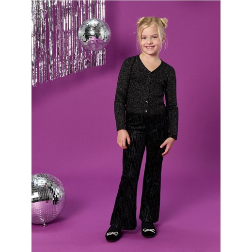 Sinsay - Spodnie flare z ozdobnymi cyrkoniami - czarny ze sklepu Sinsay w kategorii Spodnie dziewczęce - zdjęcie 186712958