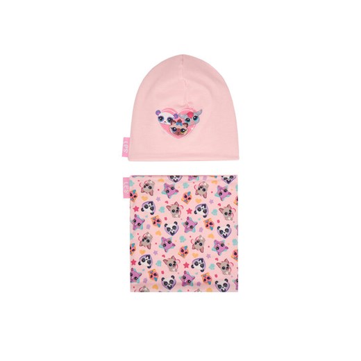 Komplet czapka i komin LITTLEST PET SHOP CEO-ACCCS-AW25-320LPS Różowy ze sklepu eobuwie.pl w kategorii Czapki dziecięce - zdjęcie 186712986