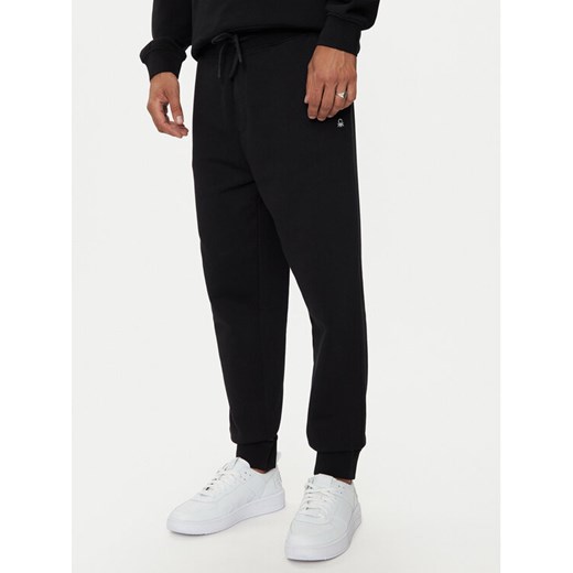 United Colors Of Benetton Spodnie dresowe 342ZUF01B Czarny Regular Fit ze sklepu MODIVO w kategorii Spodnie męskie - zdjęcie 186713145