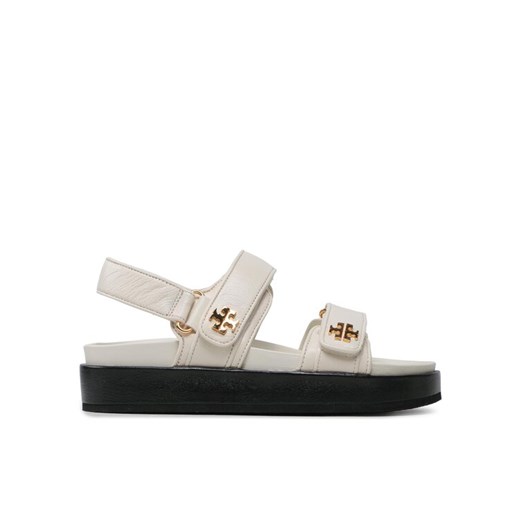 Tory Burch Sandały Kira Sport Sandal Calf Leather 144328 Écru ze sklepu MODIVO w kategorii Sandały damskie - zdjęcie 186713155