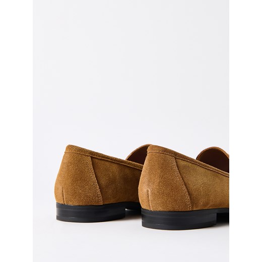 Mohito - Skórzane loafersy - beżowy Mohito 37 Mohito