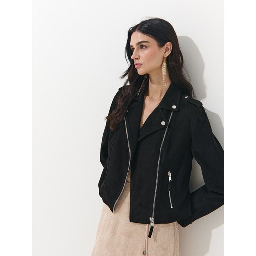 Mohito - Skórzana ramoneska - czarny ze sklepu Mohito w kategorii Kurtki damskie - zdjęcie 186713997