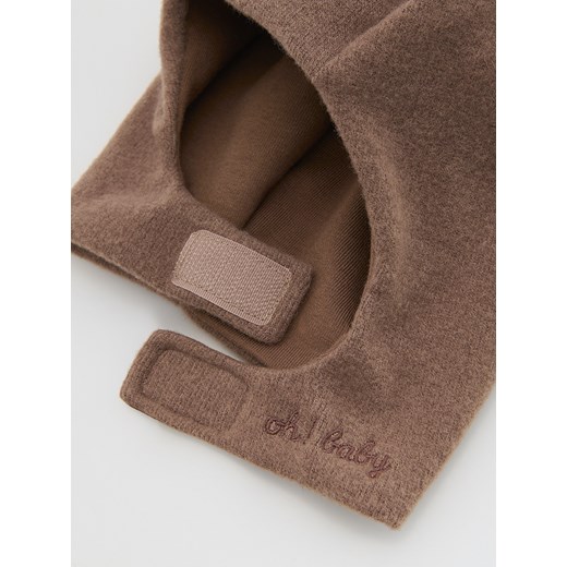 Reserved - Czapka kominiarka - beżowy Reserved 0-3 miesiące Reserved