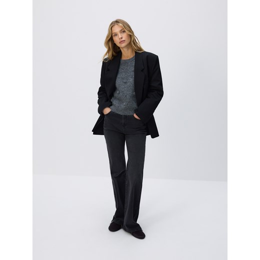 Reserved - Sweter z ozdobnymi aplikacjami - szary ze sklepu Reserved w kategorii Swetry damskie - zdjęcie 186714639