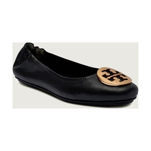 TORY BURCH Skórzane baleriny MINNIE TRAVEL ze sklepu Gomez Fashion Store w kategorii Balerinki - zdjęcie 186715417