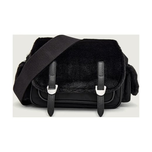 Coccinelle Torebka na ramię Campus | shearling | z dodatkiem skóry ze sklepu Gomez Fashion Store w kategorii Listonoszki - zdjęcie 186715419