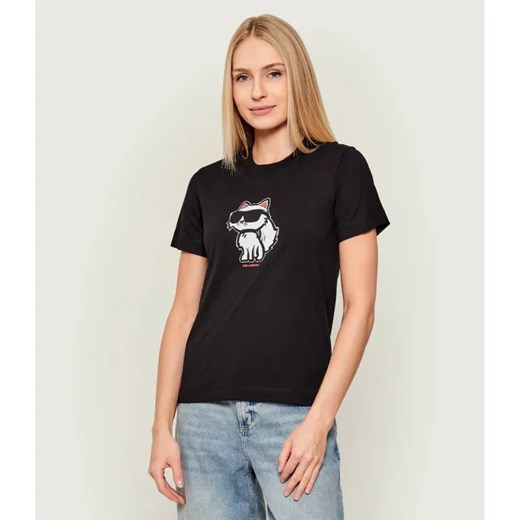 Karl Lagerfeld T-shirt IKON SKETCH CHOUPETTE | Regular Fit ze sklepu Gomez Fashion Store w kategorii Bluzki damskie - zdjęcie 186715478