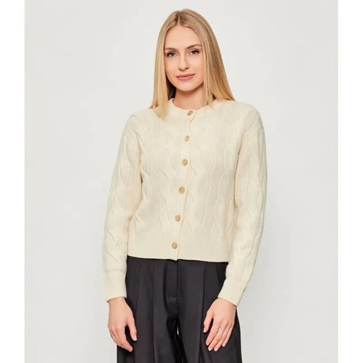 POLO RALPH LAUREN Wełniany kardigan | Regular Fit | z dodatkiem kaszmiru ze sklepu Gomez Fashion Store w kategorii Swetry damskie - zdjęcie 186715515