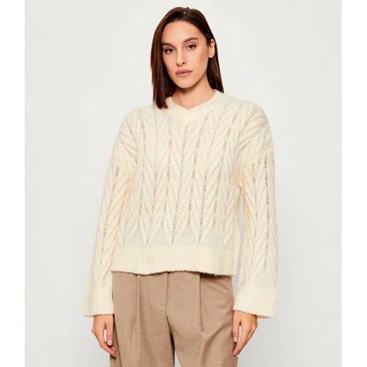 MAX&Co. Wełniany sweter CLAVIER | Regular Fit ze sklepu Gomez Fashion Store w kategorii Swetry damskie - zdjęcie 186715538