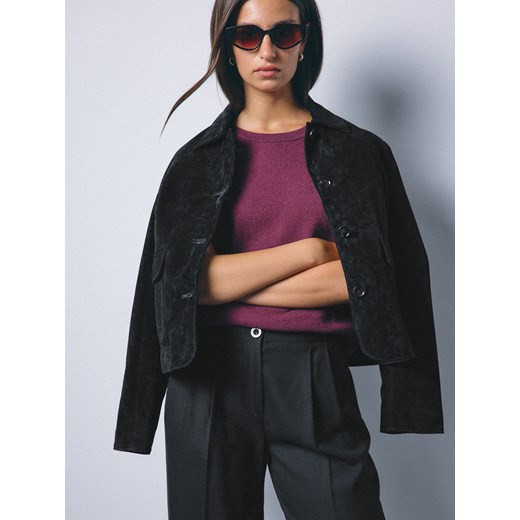 Mohito - Wełniany burgundowy sweter - kasztanowy ze sklepu Mohito w kategorii Swetry damskie - zdjęcie 186716887