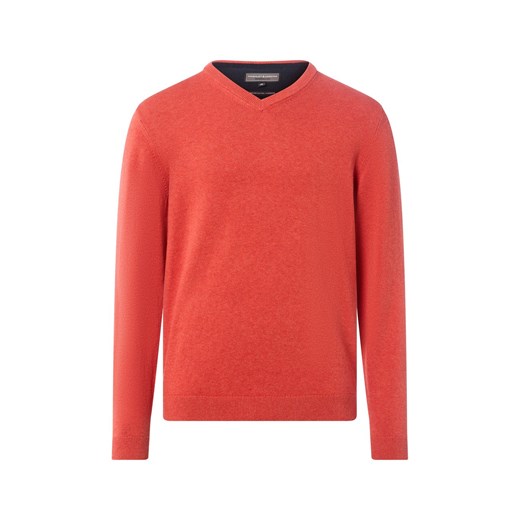 Finshley & Harding Sweter z zawartością kaszmiru Mężczyźni Bawełna pomarańczowy marmurkowy ze sklepu vangraaf w kategorii Swetry męskie - zdjęcie 186717456