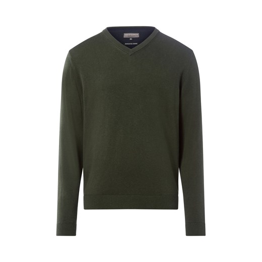 Finshley & Harding Sweter z zawartością kaszmiru Mężczyźni Bawełna jodłowy marmurkowy ze sklepu vangraaf w kategorii Swetry męskie - zdjęcie 186717457