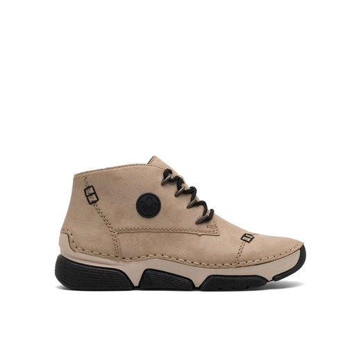 Trzewiki Rieker 45902-60 Beżowy ze sklepu eobuwie.pl w kategorii Botki - zdjęcie 186718028