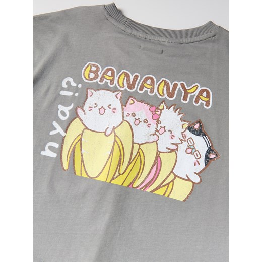 Reserved - T-shirt z nadrukiem Bananya - ciemnoszary Reserved 116 (5-6 lat) Reserved