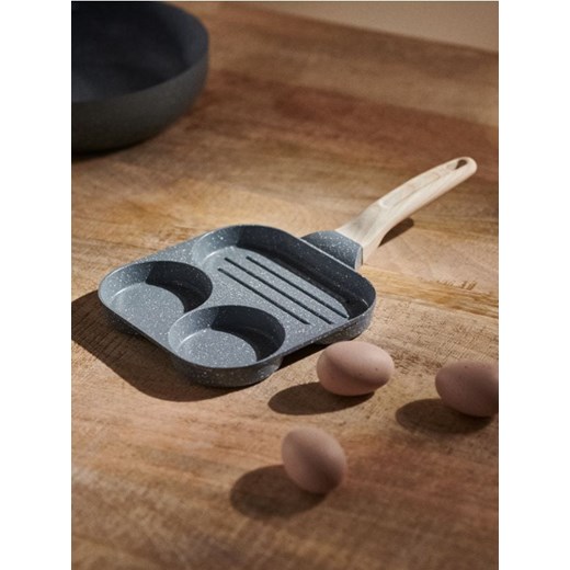 Sinsay - Patelnia do jajek i bekonu - szary ze sklepu Sinsay w kategorii Naczynia - zdjęcie 186720338