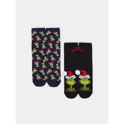 Sinsay - Skarpetki 2 pack Grinch - wielobarwny ze sklepu Sinsay w kategorii Skarpetki męskie - zdjęcie 186720347