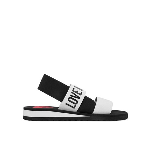 LOVE MOSCHINO Sandały JA16033G0MJN410A Biały ze sklepu MODIVO w kategorii Sandały damskie - zdjęcie 186720888