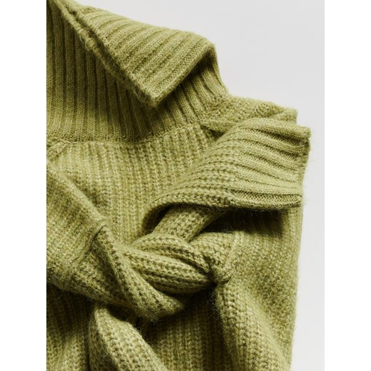 Reserved - Golf z domieszką wełny - oliwkowy Reserved S Reserved